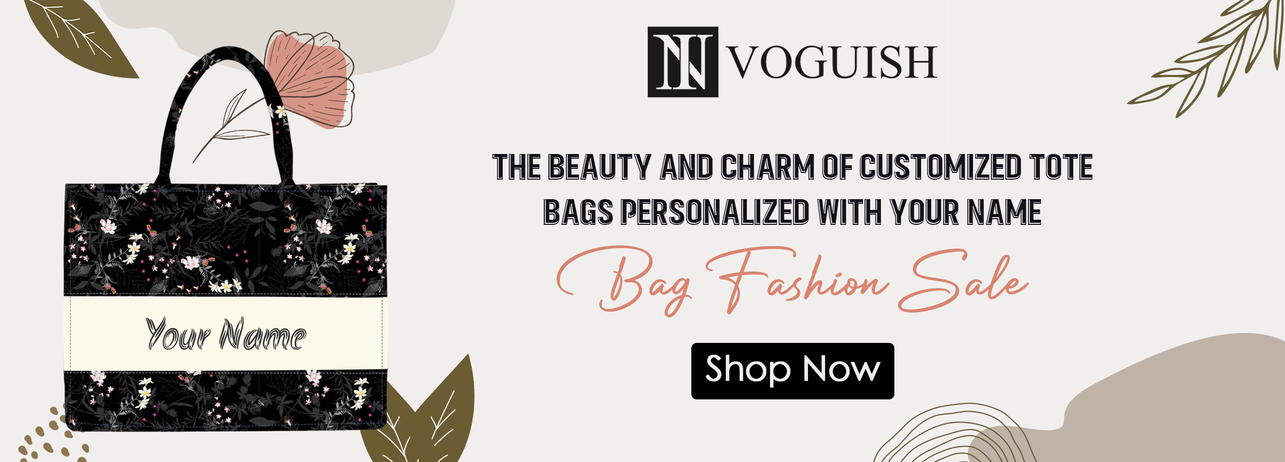 The Beauty and Charm of Customized Tote Bags Personalized with Your Name