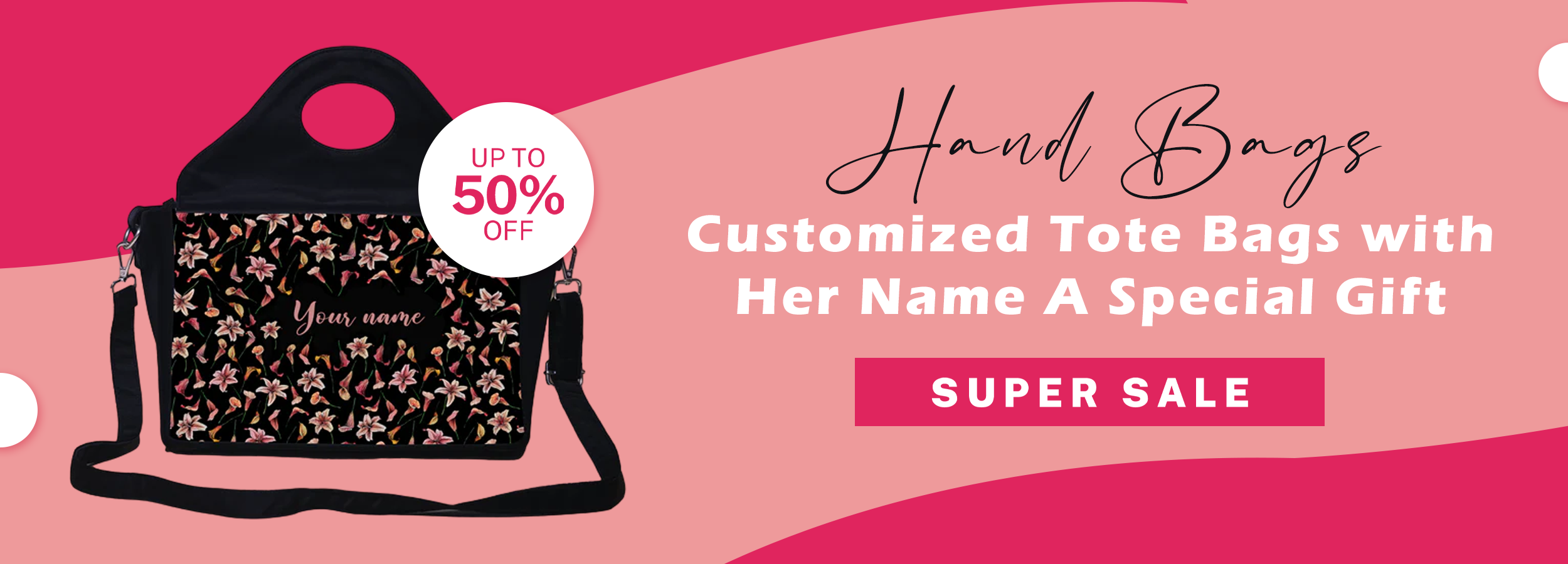 Customized Tote Bags with Her Name - A Special Gift