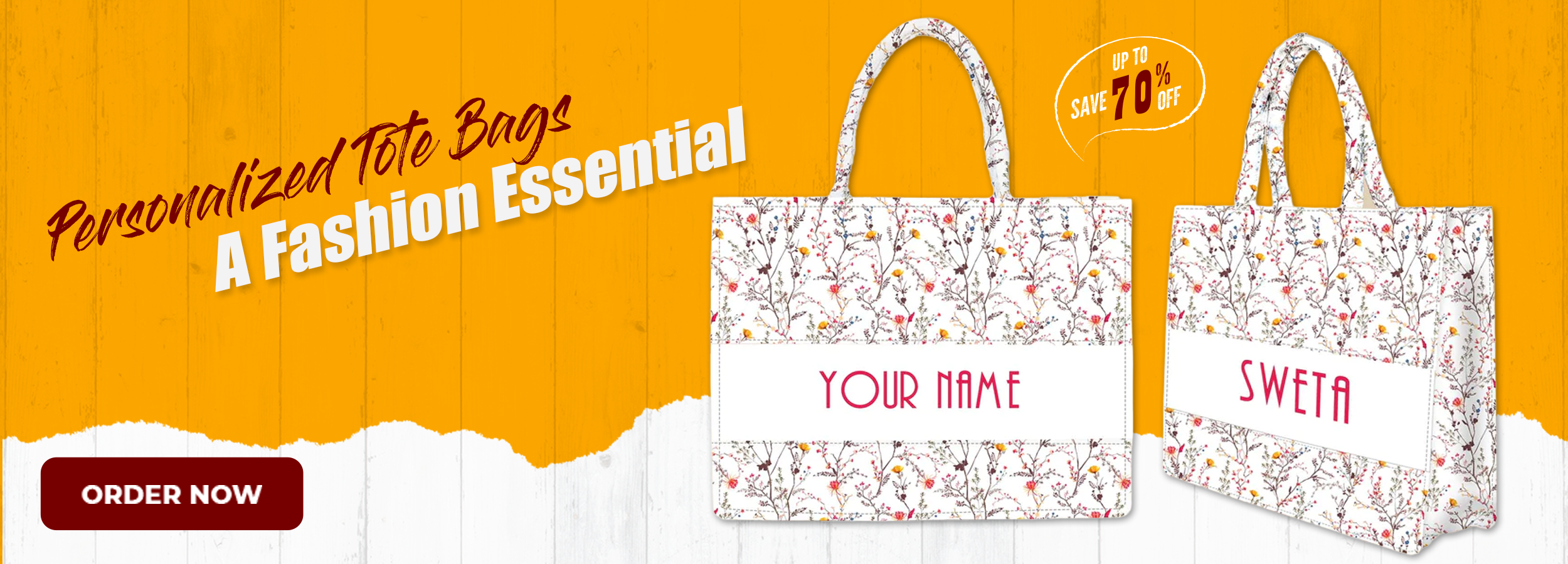 Personalized Totes bag