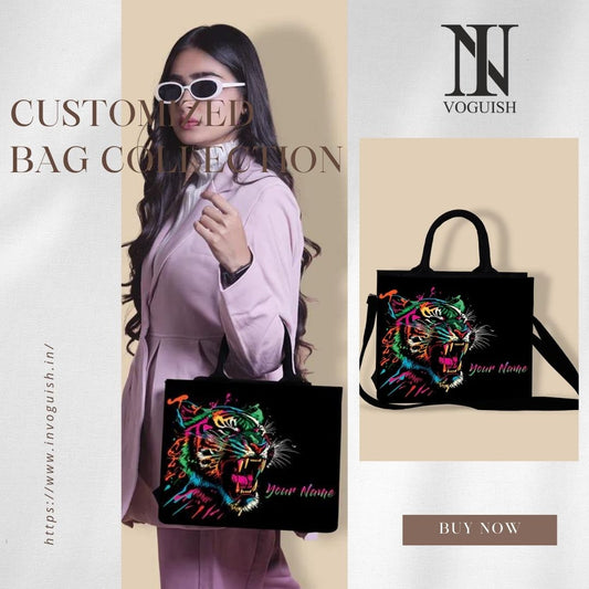 "Roar in Style: Custom Bengal Tiger Printed Bag"