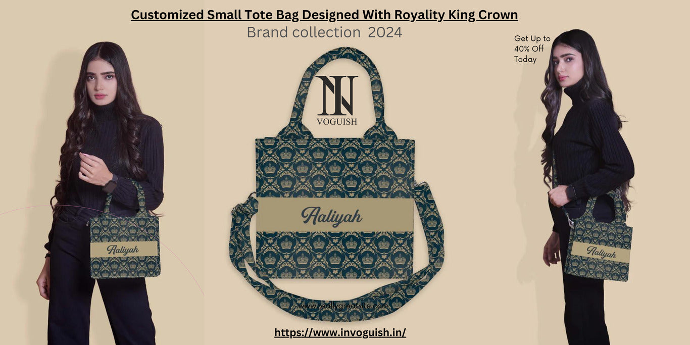 "Transform Your Look with Baby Crown Pattern Custom Bags"