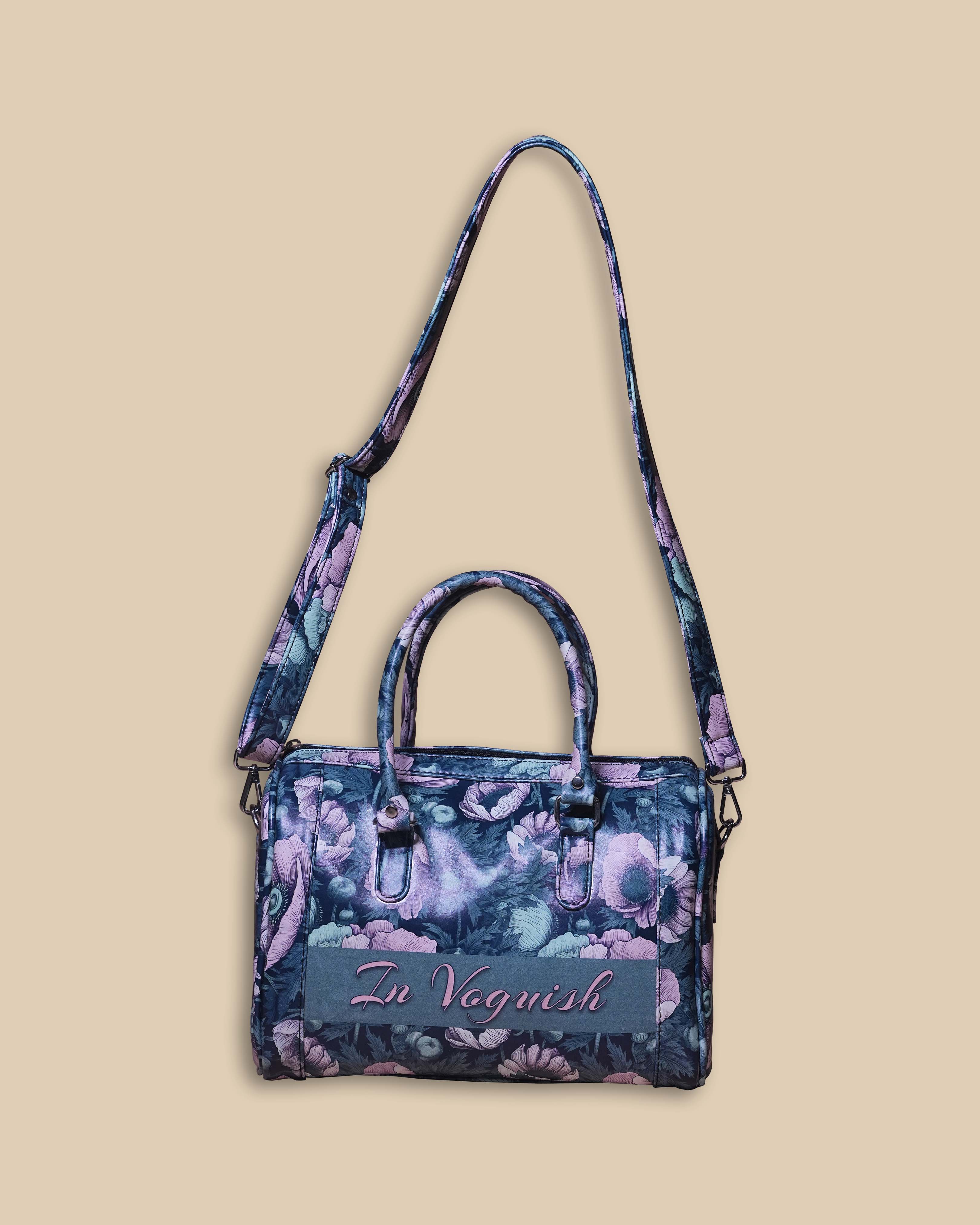 Customized Capsule Bag with Beautiful Flowers design