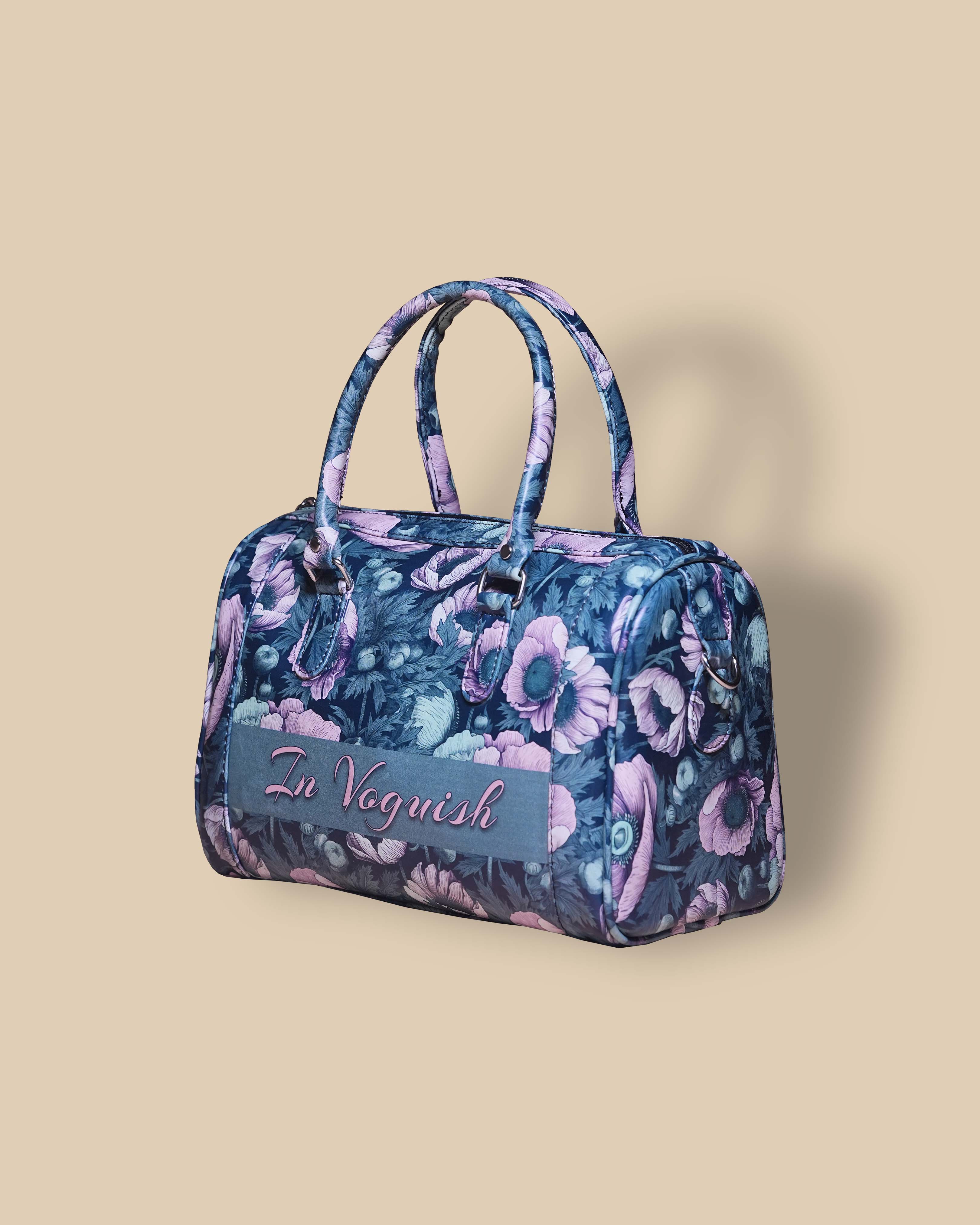 Customized Capsule Bag with Beautiful Flowers design