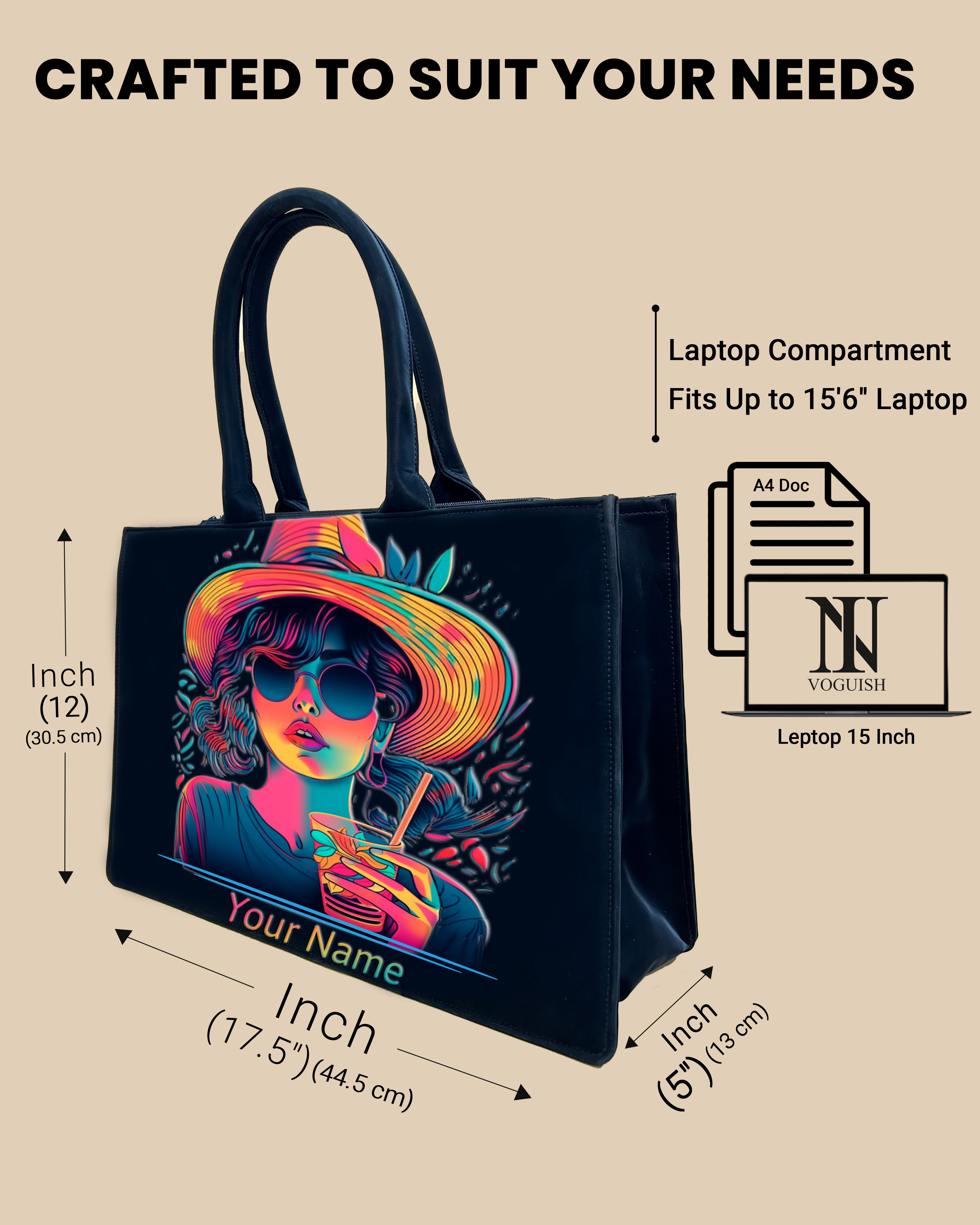 Customized Embossed neon ledy Bag