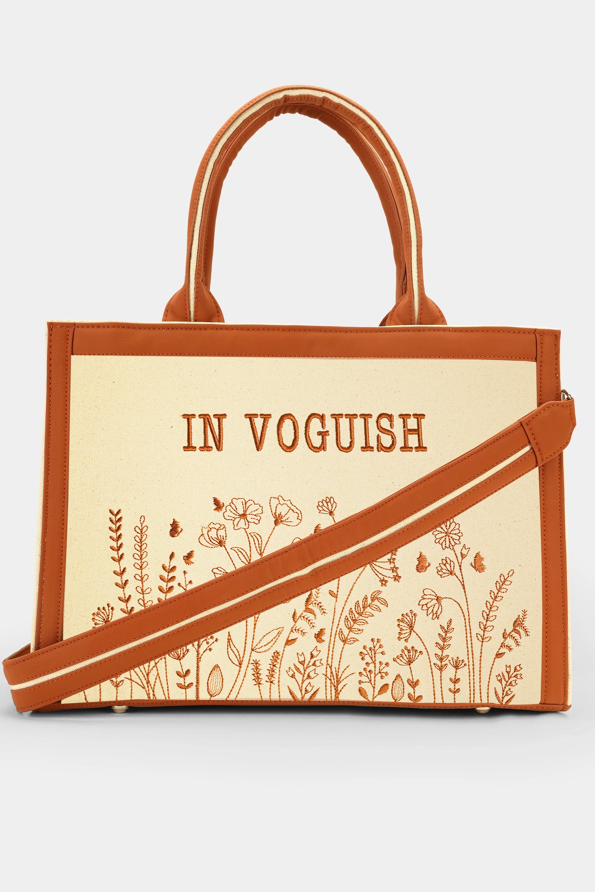 Meadow Bloom Customized Premium Embroidered Tote Bag