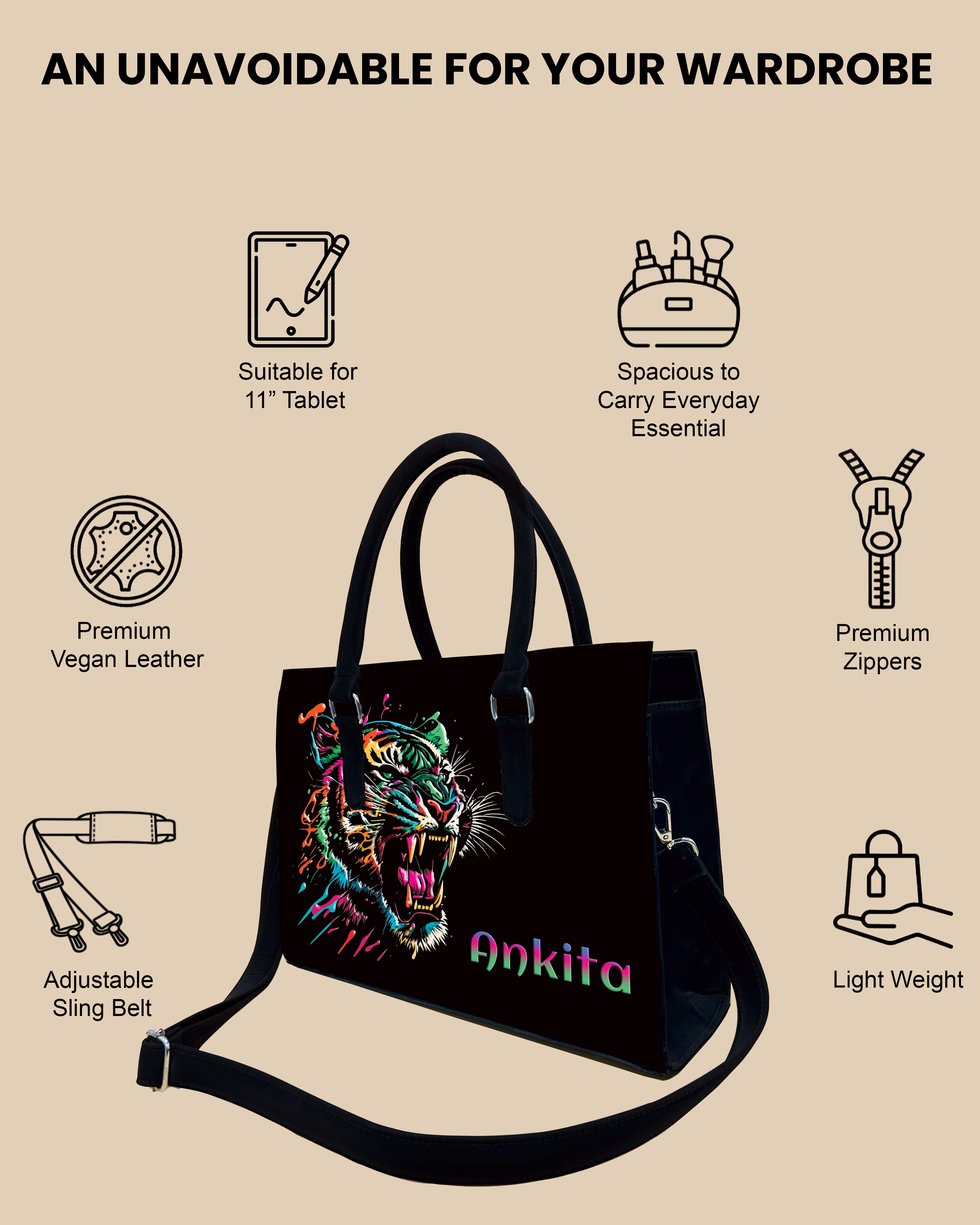 sling tote bag