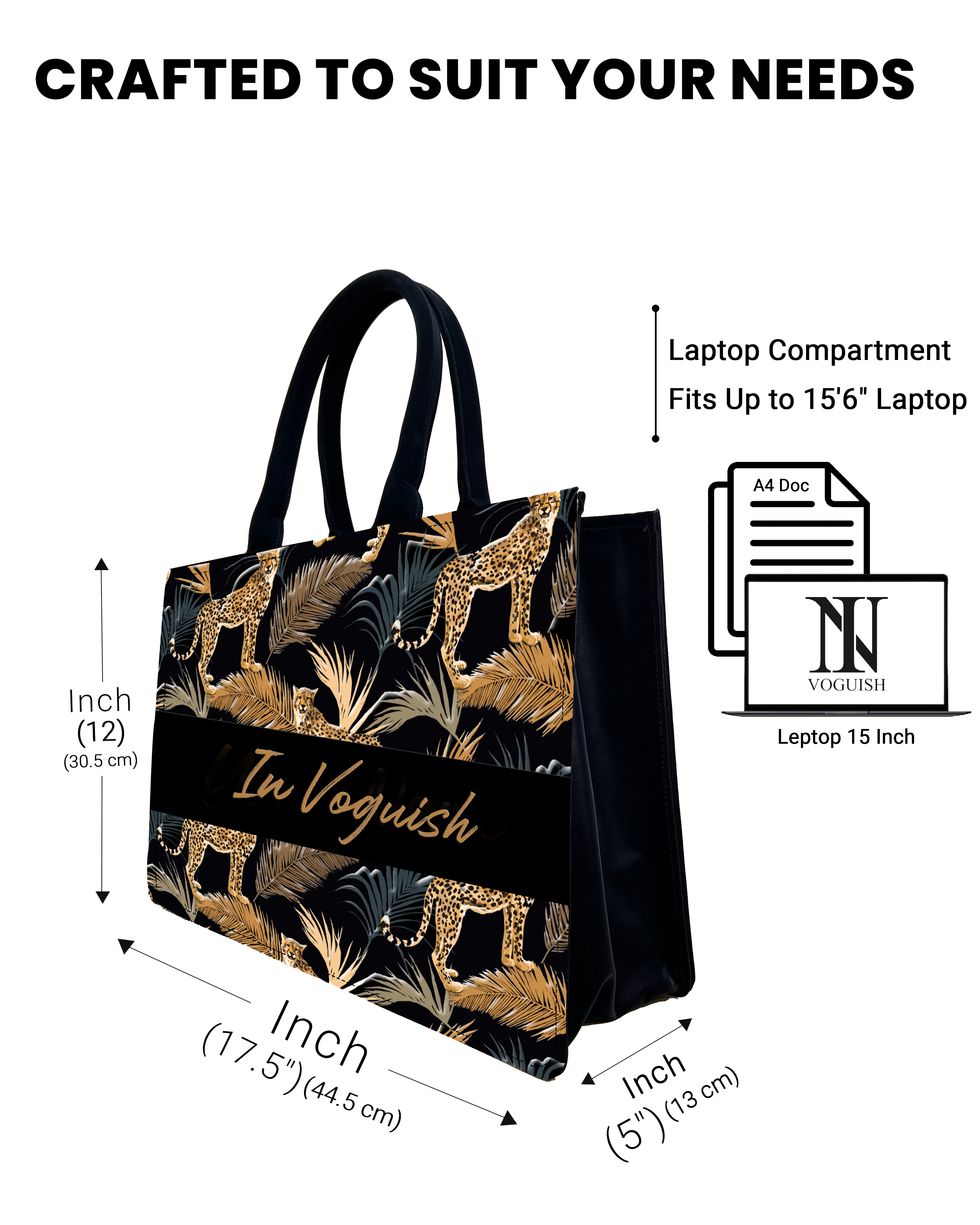 Marine Pattern Background And Leopard Palms Tote Bag