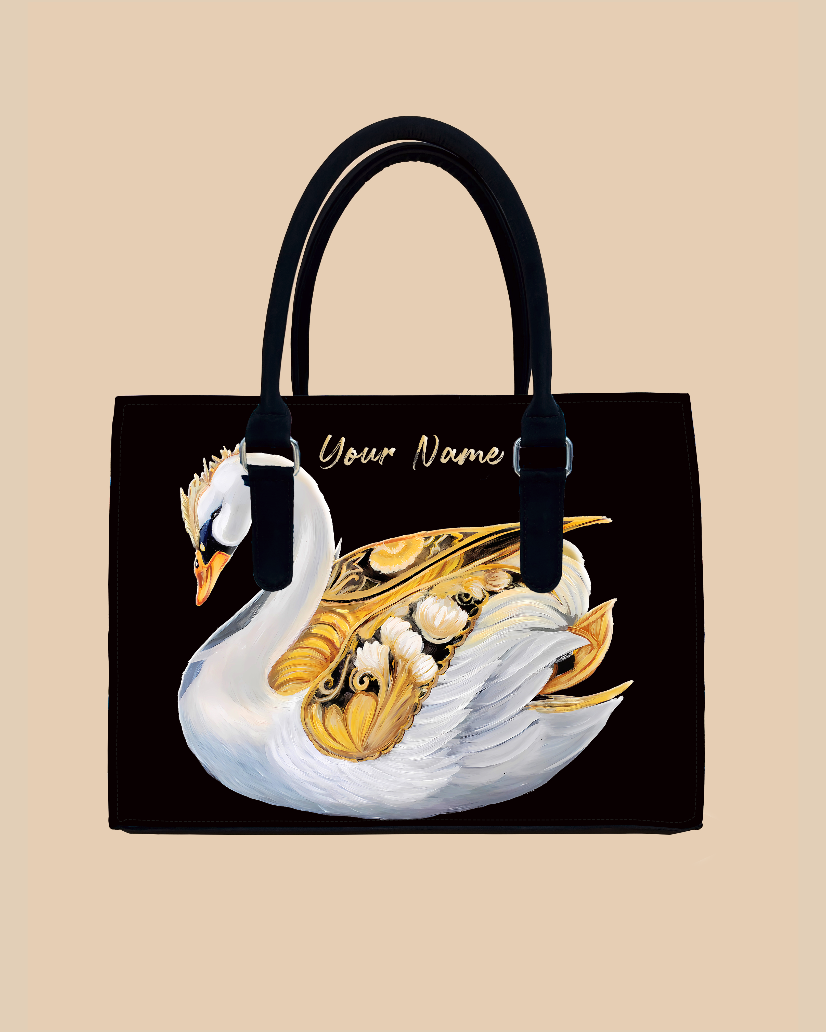 Swans Birds Designer Sling Tote