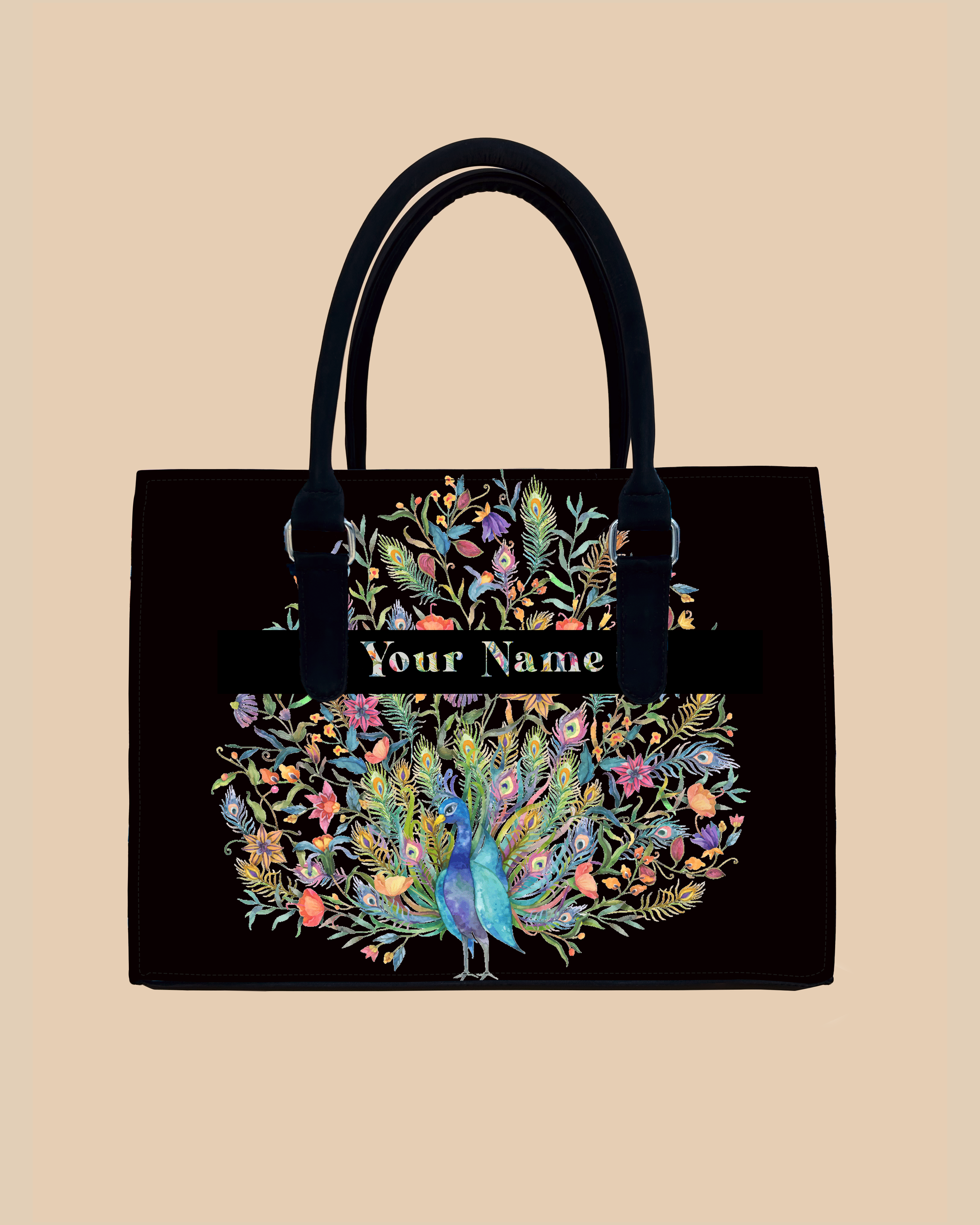 Peacock Designer Sling Tote