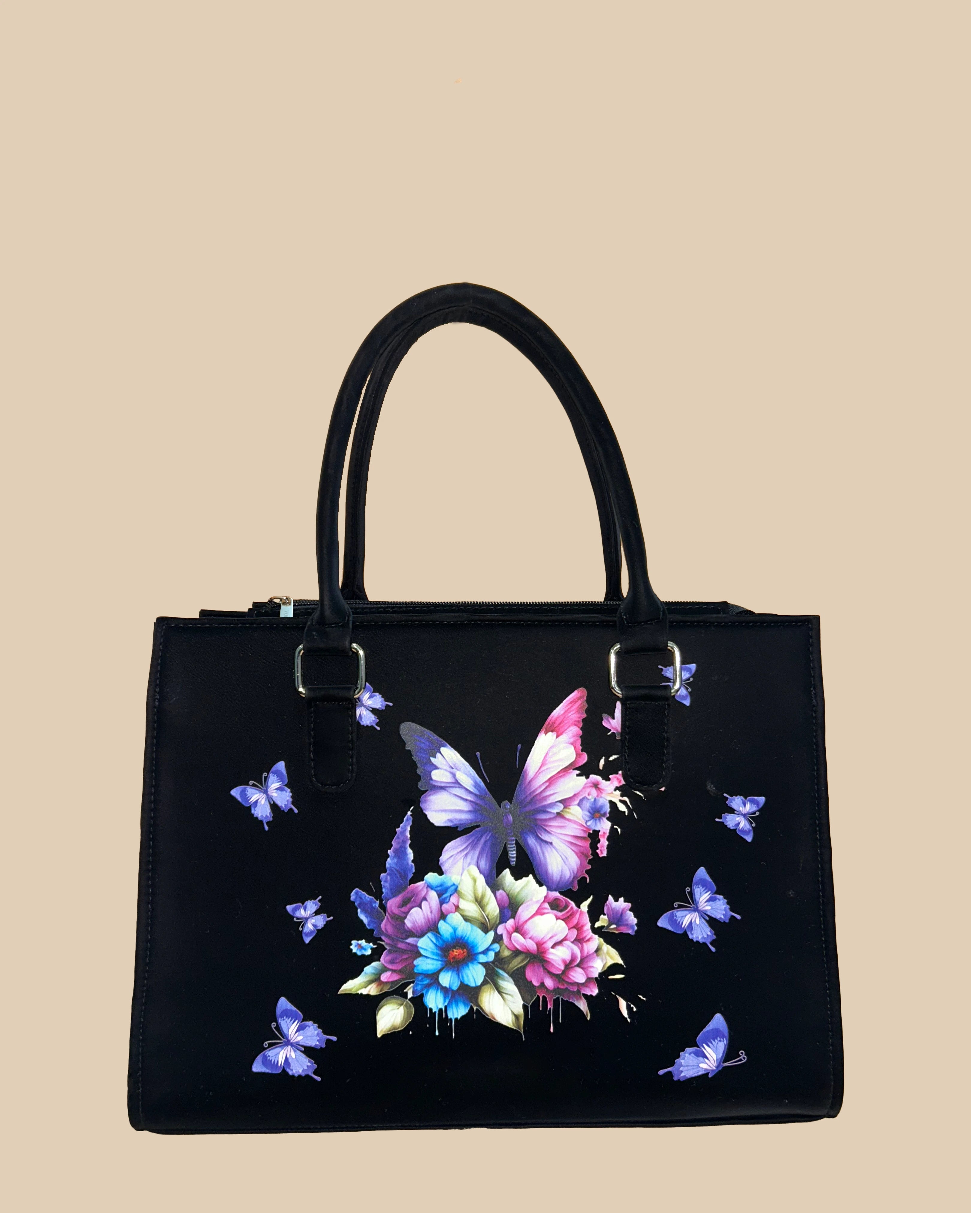 Colorful Floral & Butterfly Customized Sling Bag