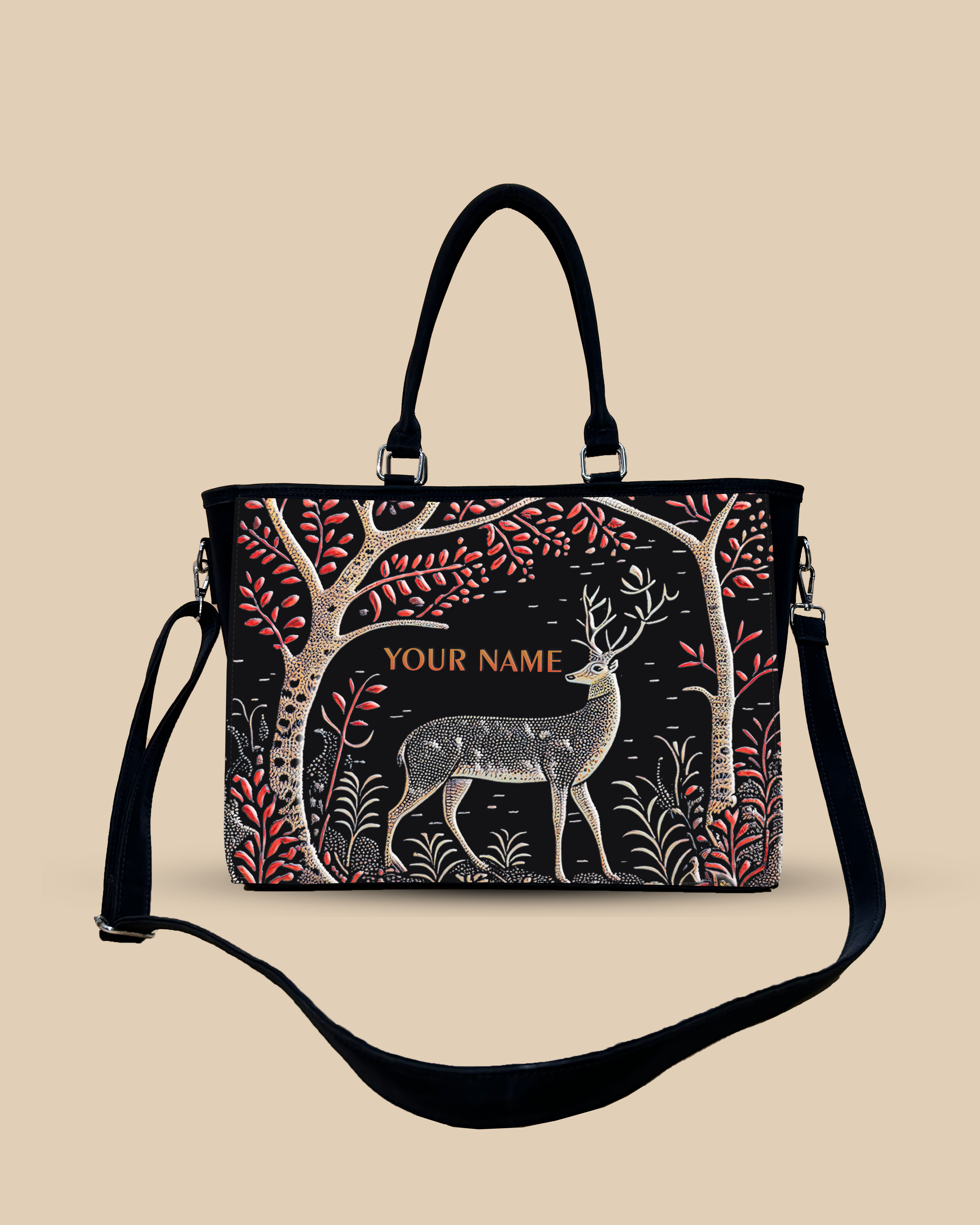 Deer in Jungle Oversized Tote