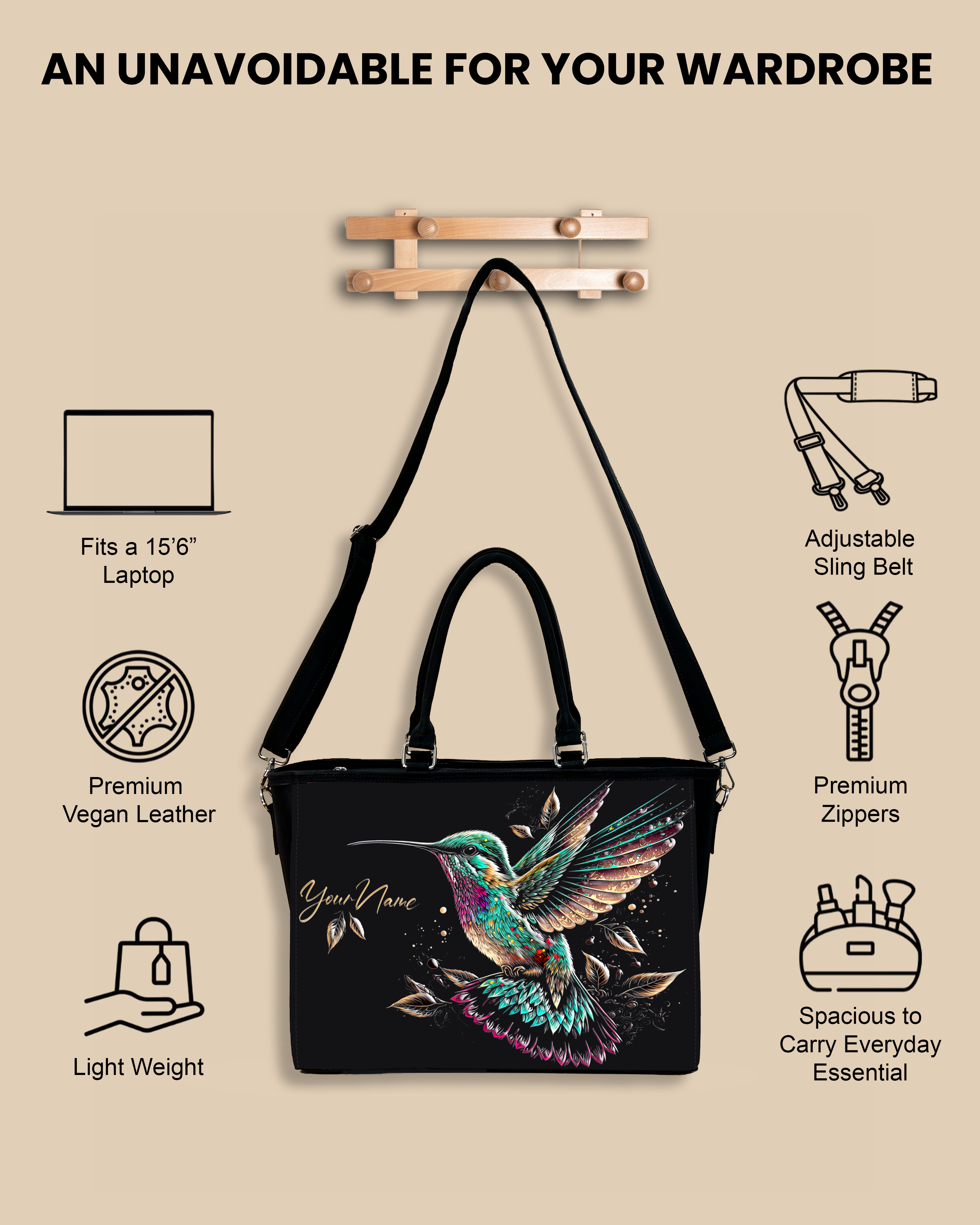 Beautiful Flying Sparrow Oversized Tote