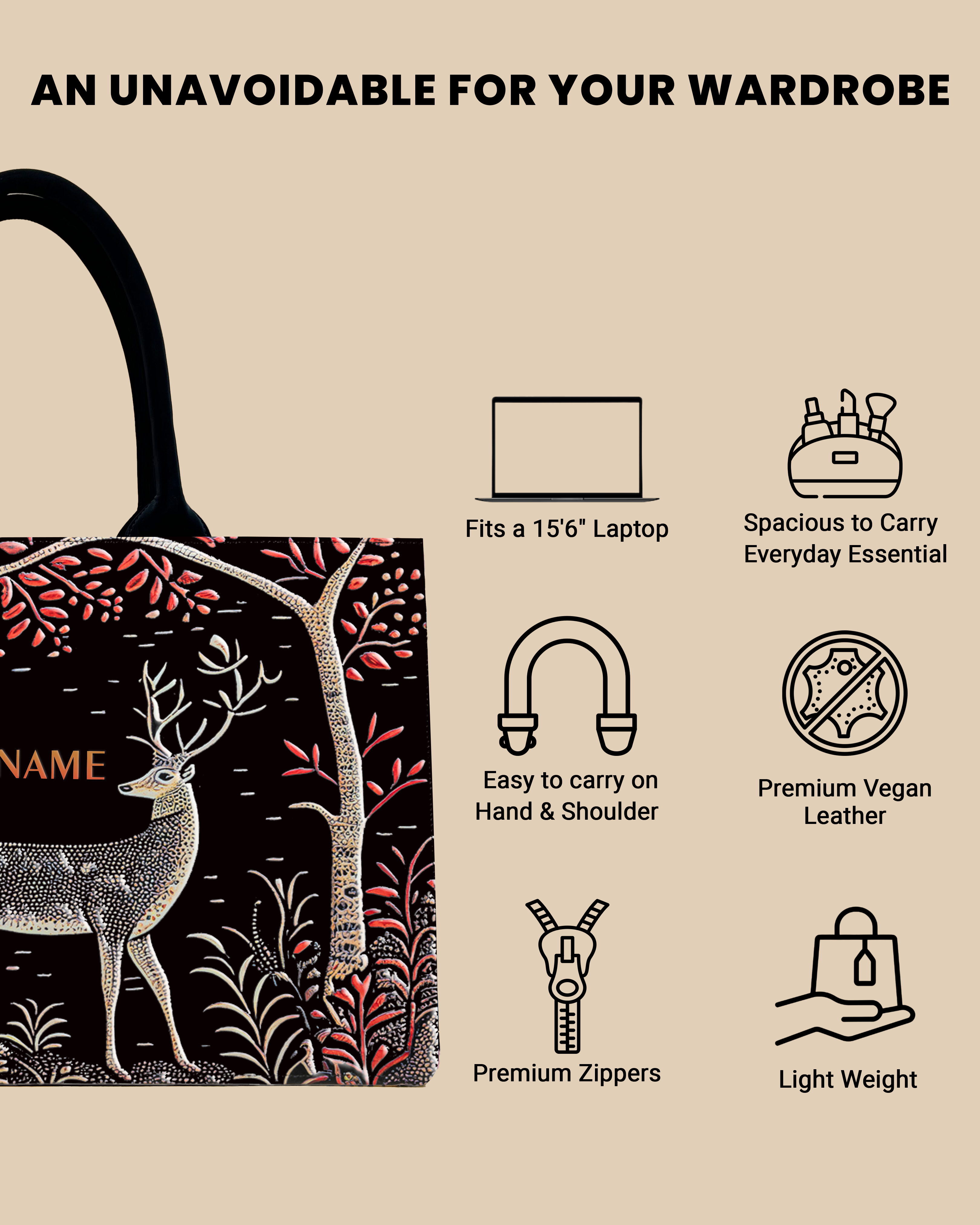 personalized bag with name