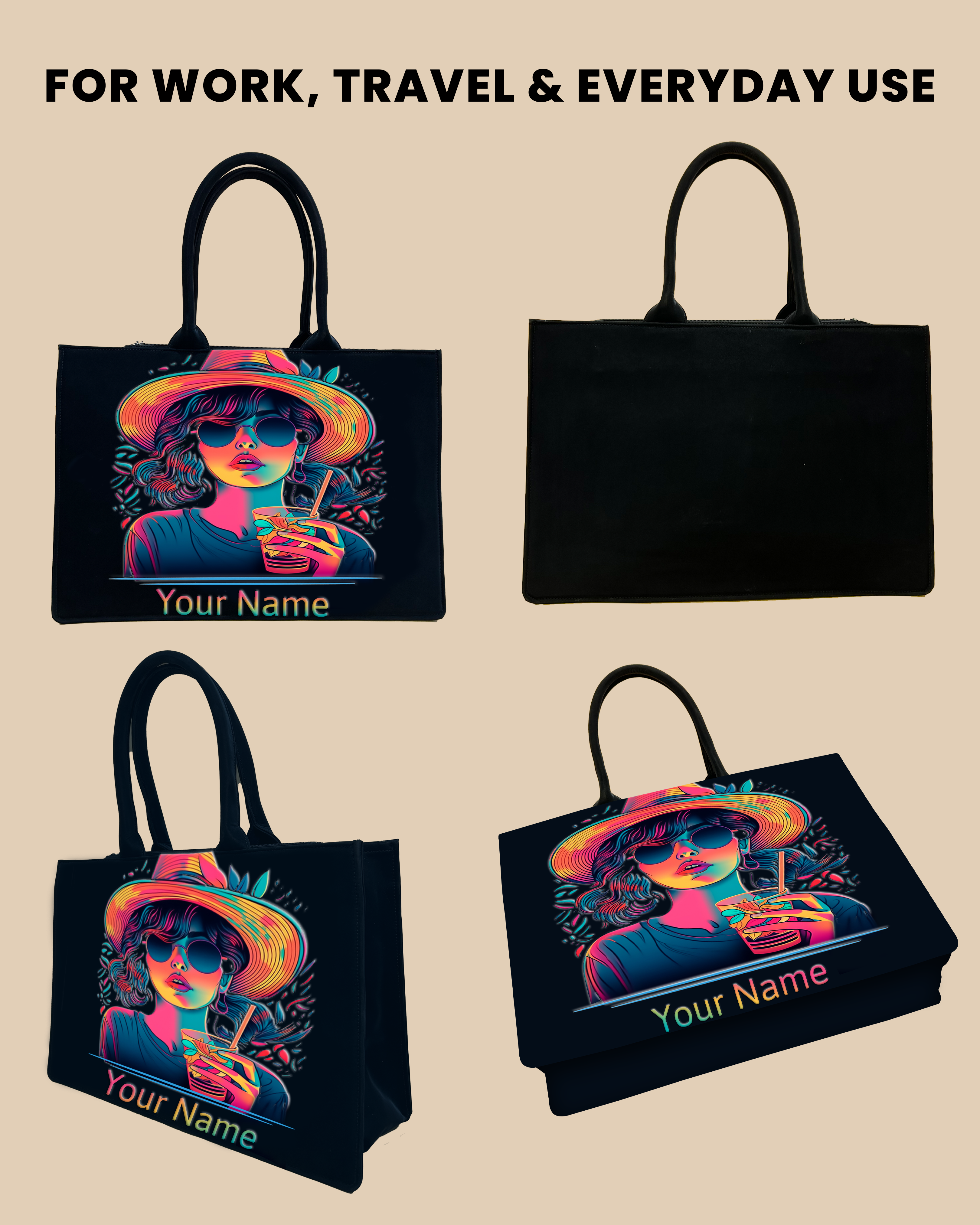 Customized Embossed neon ledy Bag