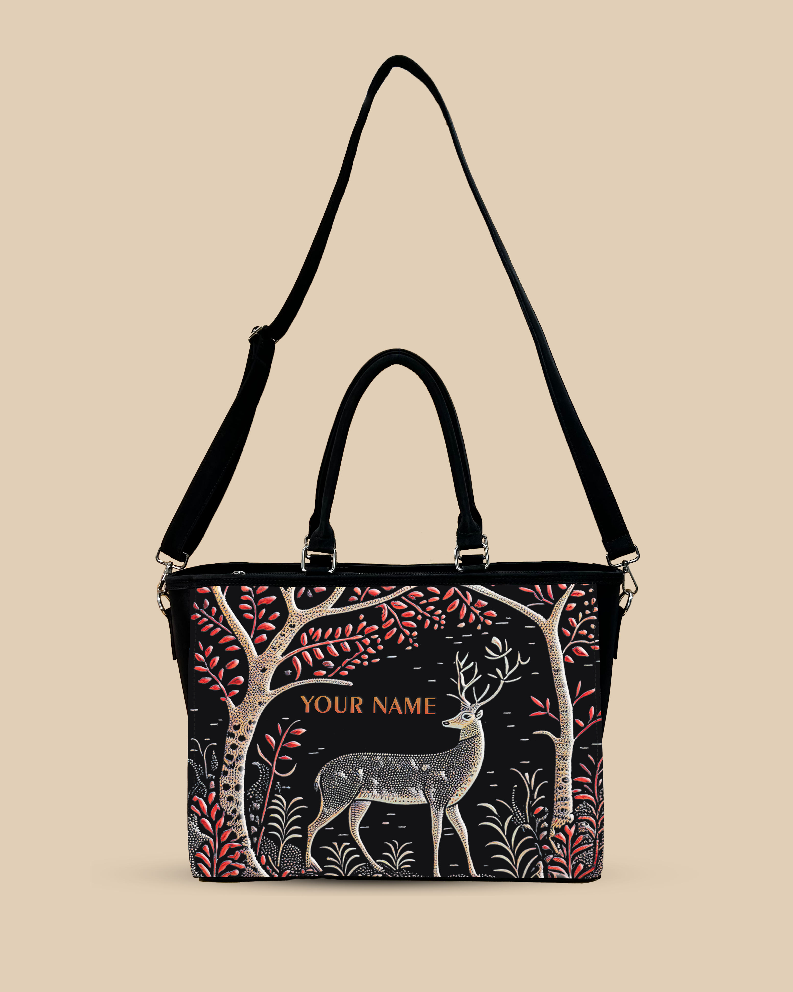 Deer in Jungle Oversized Tote