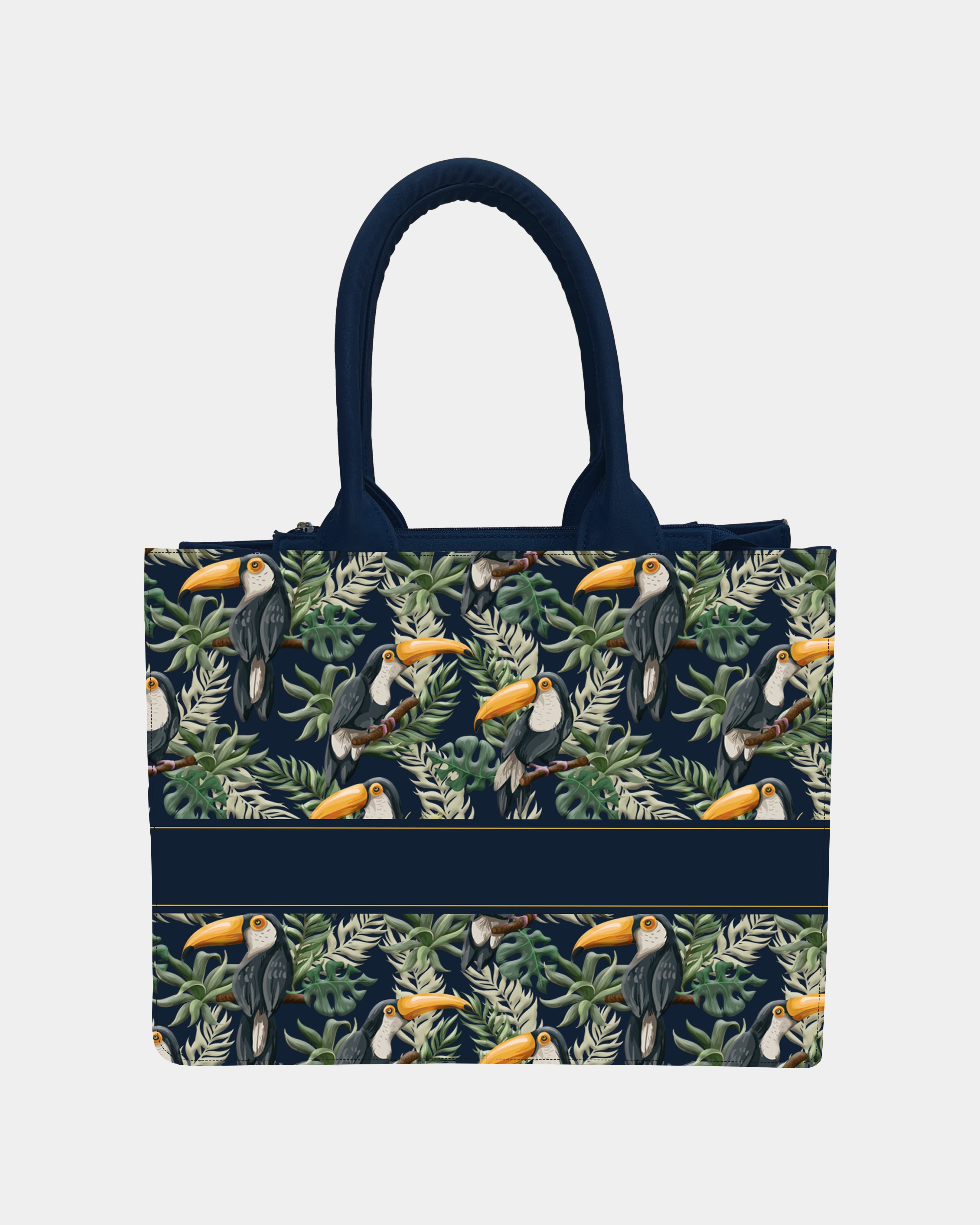 Birdsong Blooms Embossed Tote Bag