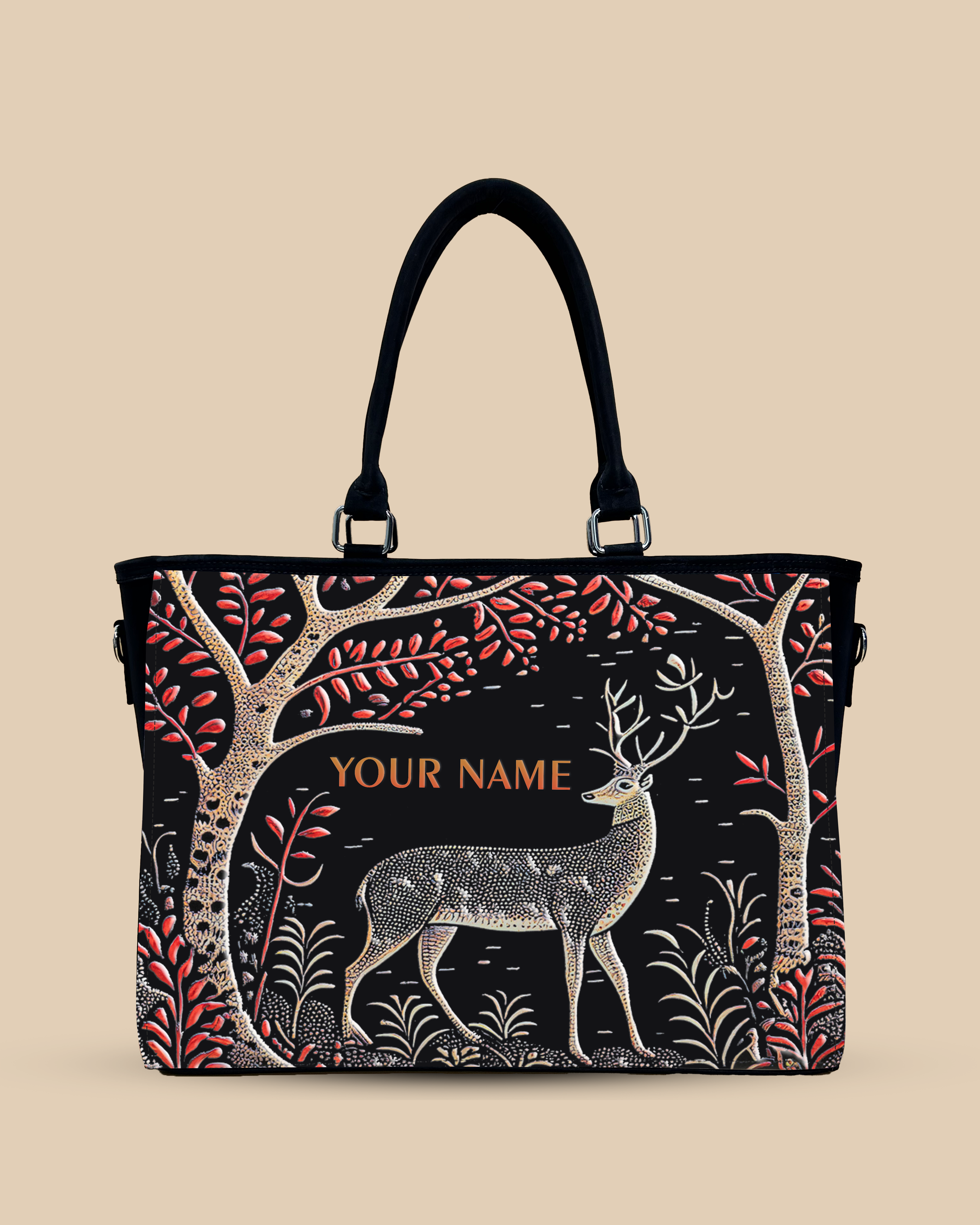 Deer in Jungle Oversized Tote