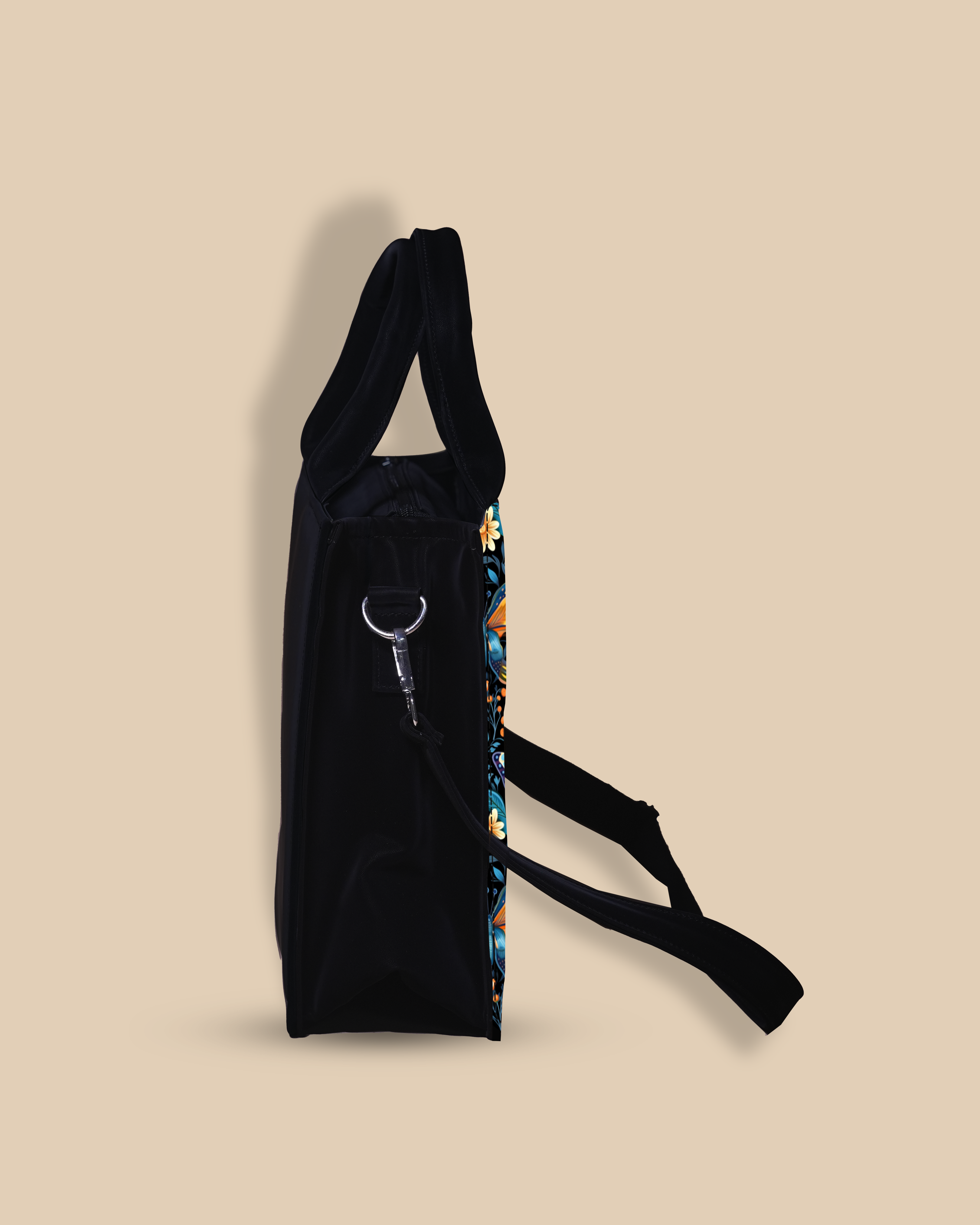 Customized small Tote Bag Designed With Blossom Colorful Butterflies