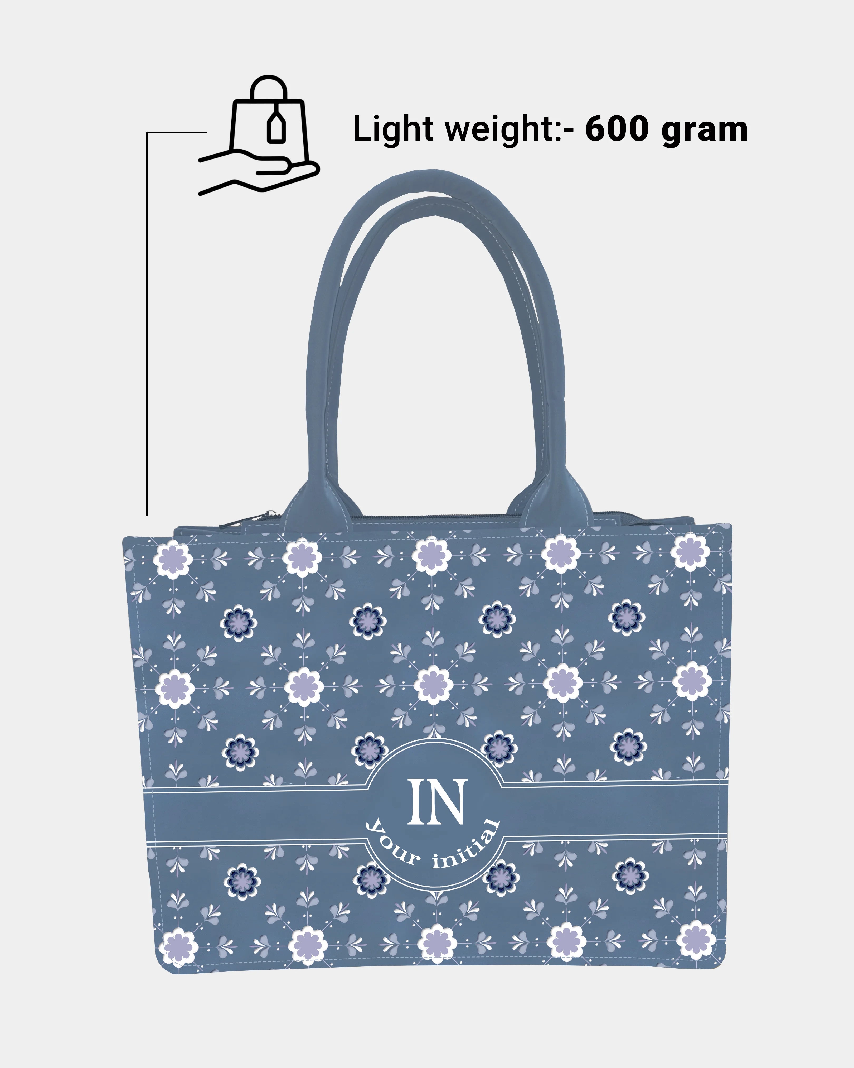 New Ocean Mist Floral Designer Customized Tote Bag