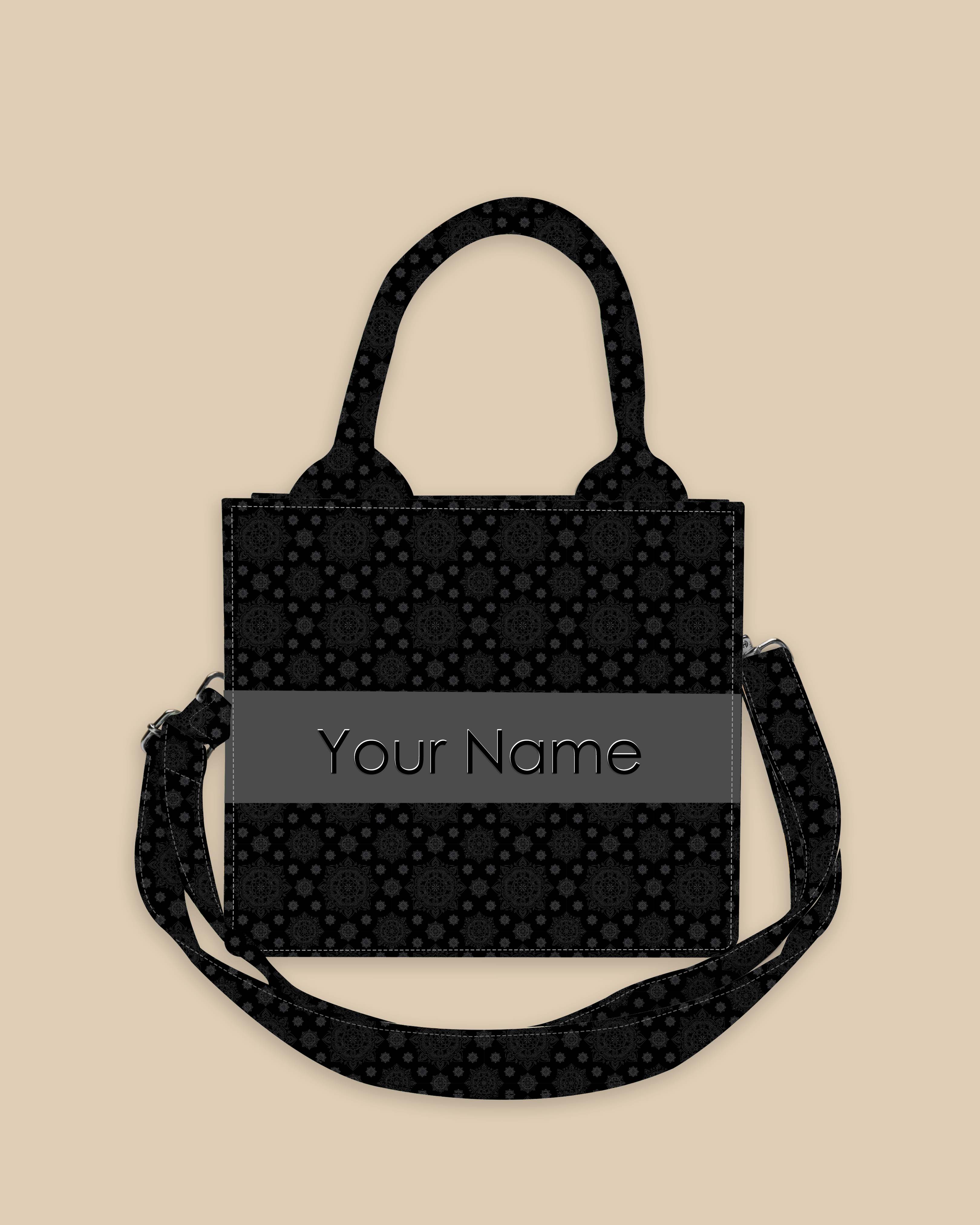 Customized Small Tote Bag Designed with Ornament Paisley Bandana