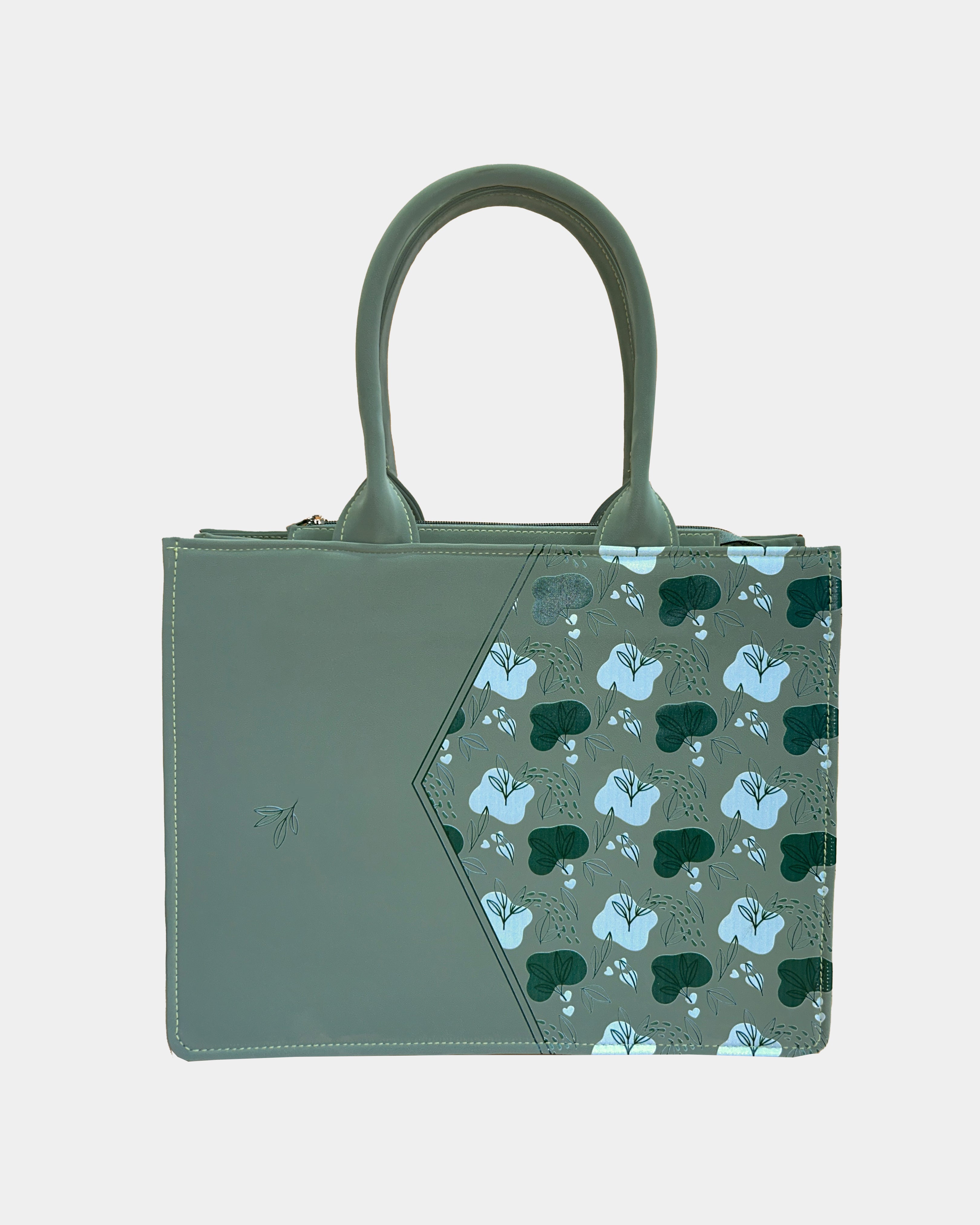 Sage Grace Embossed Customized Tote Bag